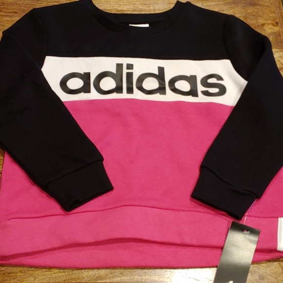 NWT Adidas Sweatshirt size 7/8 and 14 - Picture 1 of 5